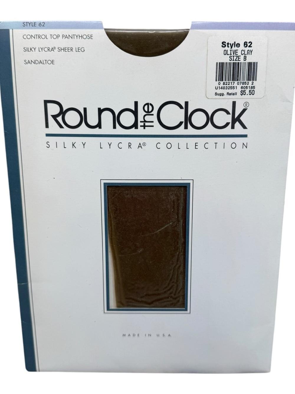 Round the clock control top pantyhose silky Lycra Style 62 Size B Honey Glaze